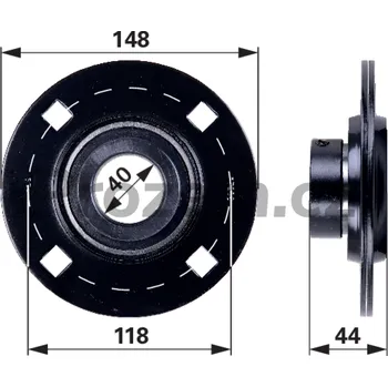 Upínací ložisko s přírubou kompletní pro Claas, 5602100