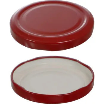 Víčko na zavařovací sklenici Víčko T.O. 66 Paster - červené tmavé RTS MO