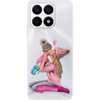 Pouzdro na mobilní telefon Odolné silikonové pouzdro iSaprio - Kissing Mom - Blond and Girl - Honor X8a
