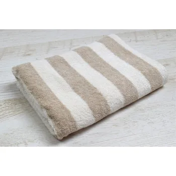 Snový svět Lněná osuška měkká pruhy Rozměr: 30 x 50 cm