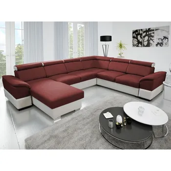 Sedací souprava Eoshop Rohová sedací souprava Osaka OTT2FR2B do U - lux 15 / soft 31 (barva potahu) - levá