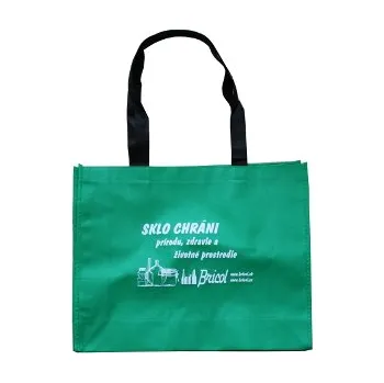 Mulčovací textilie Taška zelená s bílým potiskem - 330x410x100 netkaná textilie