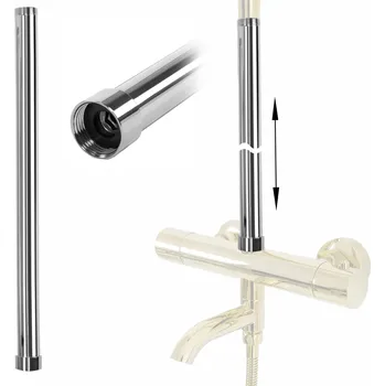 Tyč na sprchový závěs Rea Rea, prodloužení pro vanovou/sprchovou soupravu 50cm, chromová, REA-K0881