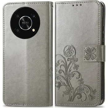 Pouzdro na tablet VSECHNONAMOBIL 54472 ART FLOWERS Peněženkový kryt Huawei Nova Y90 šedý