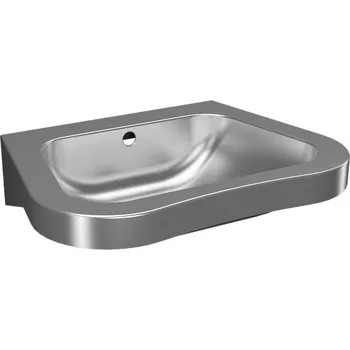 Umyvadlo Sanela Nerezové závěsné umyvadlo pro tělesně postižené SLUN 66