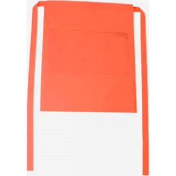 Kuchyňská zástěra CG Workwear Gastro zástěra Roma s kapsami odolná proti pomačkání 50 x 78 cm Barva: Oranžová, Velikost: 50 x 78 cm CGW1262