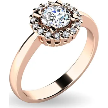 Prsten Dámský prsten přírodní diamant 0.560 ct G/SI brilianty 10924-CV velikost 64