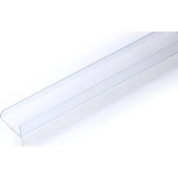 Těsnící lišta soklu transparentní, profil 3 m