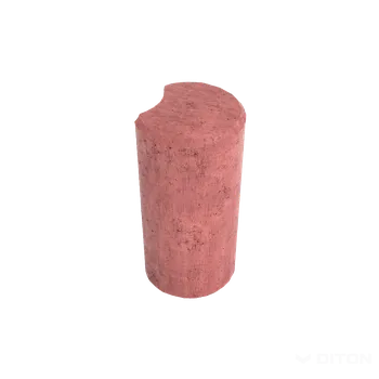 Venkovní dlažba DITON Palisáda kruhová odlehčená Velikost: ø 17,5, Varianta: Palisáda kruhová odlehčená 60 červená, Povrch: standard