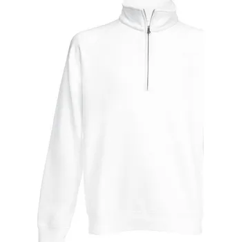 Pánská mikina Fruit of the Loom Pánská premium mikina s krátkým zipem u krku 70% bavlny Barva: Bílá, Velikost: M F382