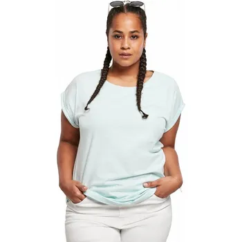 Dámské tričko Oversize tričko Urban Classics se širšími ohnutými rukávky Barva: modrá světlá, Velikost: 5XL