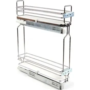 INOXA GOLD koš na koření, 150 mm, chrom levý