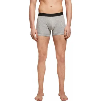Boxerky Build Your Brand Pánské elastické boxerky 2ks v balení Barva: šedá melír, Velikost: M BY132