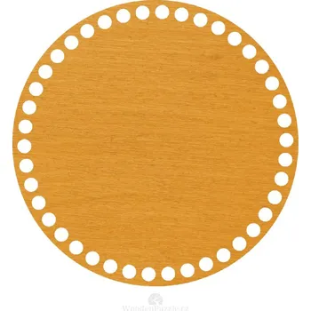 WoodenPuzzle.cz Dno na háčkování - kruh - dubová lazura (různé velikosti) Velikost: 8 cm