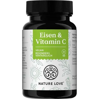 Nature Love Železo 20mg + Vitamin C 40mg 60 tablet