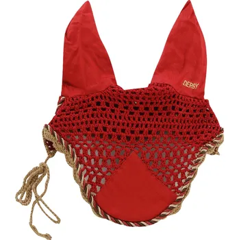 Čabraka pro koně Derby Čabraka bavlněná Derby, PONY, dark red/multi/beige