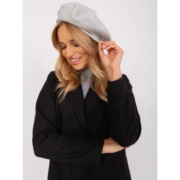 Čepice Dámský baret z kašmírové směsi KALA světle šedý