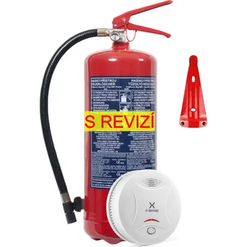 Hasicí přístroj Set ke kolaudaci staveb B2 - Hasicí přístroj + detektor (HP práškový 6kg) 34A/183B/C + detektor X-Sense SD11 - Kód: 16975
