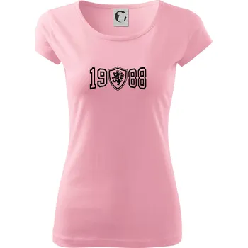 Dámské tričko Narozeninový motiv - znak - 1988 - Dámské triko Pure - S ( Růžová )
