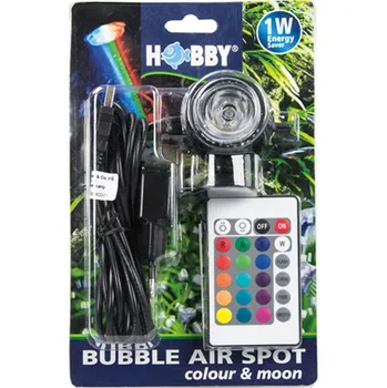 Dekorace do akvária Hobby Bubble Air Spot colour & moon