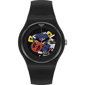Módní doplněk Hodinky Swatch Black Lacquered SO29B107