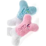 Hračka pes Kostička plyš pískací 13cm