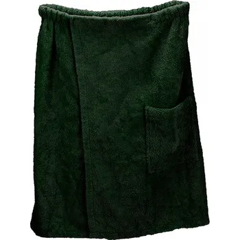 Pánský župan A&R Pánský saunový kilt na suchý zip Velcro, 400 g/m Barva: zelená tmavá, Velikost: 65 x 150 cm AR042