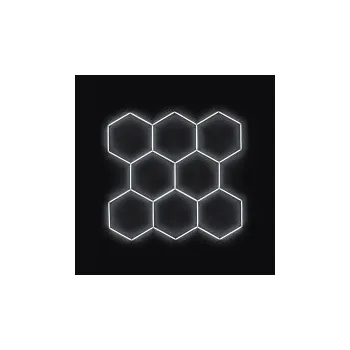 LED páska Kompletní LED hexagonové svítidlo, velikost: 8 elementů 252 x 238 cm, teplota chromatičnosti: studená bílá 6500 K SLEVA 3%