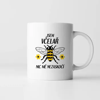 Žertovný předmět Jsem včelař, nic mě nezaskočí - hrnek s potiskem