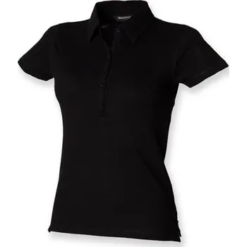 Dámské tričko SF Women Dámská střečová polokošile s krátkým rukávem SF Woman Barva: Černá, Velikost: XL SF42