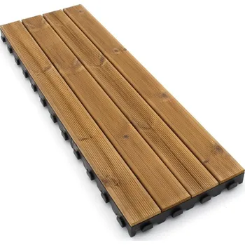 Venkovní dlažba FMT Dřevěná terasová dlažba Linea Combi-Wood - 39 x 117 x 6,5 cm