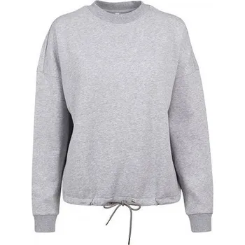 Dámská móda Build Your Brand Dámská oversize mikina přes hlavu, spadlé rukávy Barva: šedá melír, Velikost: XL BY058