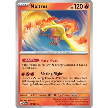 Sběratelská karetní hra Moltres 146/165 - Scarlet & Violet 151 Typ karty: Holo