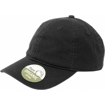 Kšiltovka Organická nestrukturovaná baseballová kšiltovka Brain Waves Barva: Černá BW7018