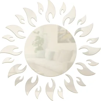 Samolepící dekorace Samolepky na zdi Slunce, květ ZRCADLO