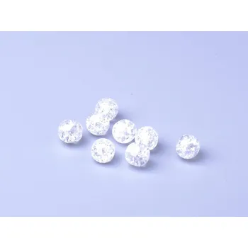 Dětské navlékací korálky CZ Skleněné korálky praskačky 10mm, barva 00030/85501