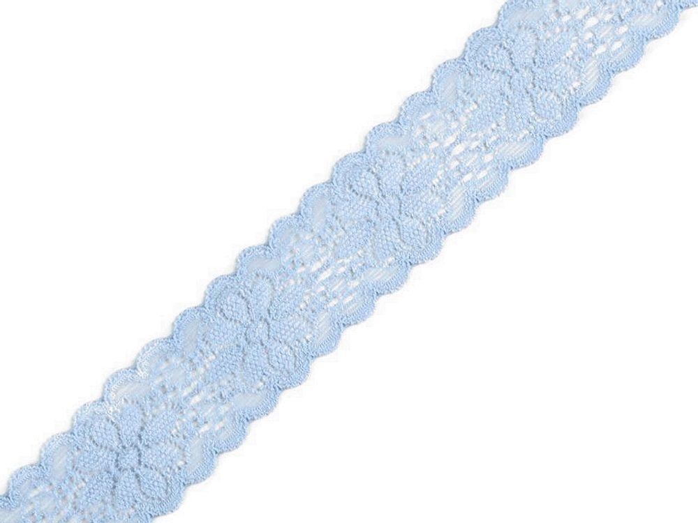 Stoklasa 550080 elastická krajka 30 mm/metráž světle modrá od 11 Kč ...
