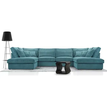 Sedací souprava Rohová sedačka CORINA U tyrkysová