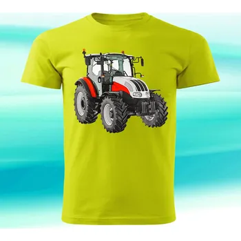 Chlapecké tričko tričko s traktorem Steyr 4095 146 (traktorové tričko)