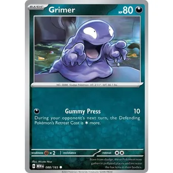 Sběratelská karetní hra Grimer 088/165 - Scarlet & Violet 151 Typ karty: Non-Holo