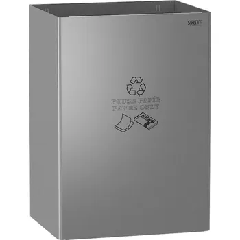 Odpadkový koš Sanela Nerezový koš, objem 77 l, popis pouze papír SLZN 49AB