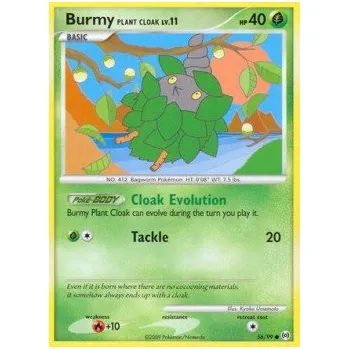 Sběratelská karetní hra Pokémon AR 056/099 Burmy Plant Cloak Lv.11 - Arceus Stav: Excellent, Verze: NORMAL
