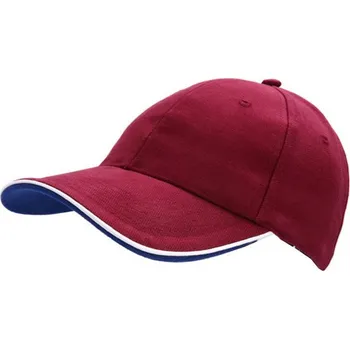 Kšiltovka Kšiltovka CoFEE Piping - tmavě červená-bílá