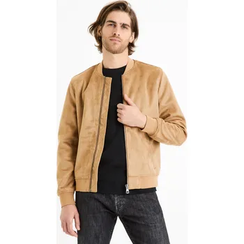 Pánský bomber Celio Bunda bomber Fudain2 - Pánské Celio krémová 2482597