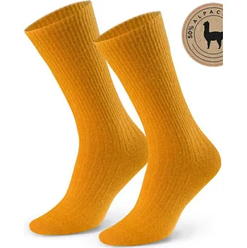 Pánské ponožky ALPAKA 50% DÁMSKÉ PONOŽKY 044 Žlutá 35-37