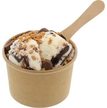 Jednorázové nádobí FirstPack Miska na zmrzlinu papírová 100ml Ø74mm 50ks