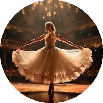 Jedlá dekorace na dort Jedlý papír baletka 19,5cm - PICTURE