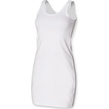 Dámské šaty SF Women Strečové tričko-šaty SF Woman Barva: Bílá, Velikost: S SF104