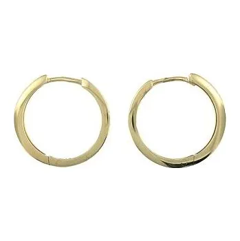 Náušnice BASSANO COLLECTION CZ s.r.o. Stříbrné pozlacené náušnice kroužky 2cm