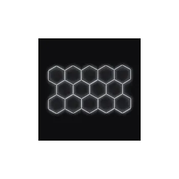 LED páska Kompletní LED hexagonové svítidlo, velikost: 14 elementů 420 x 238 cm, teplota chromatičnosti: denní bílá 4500 K SLEVA 3%